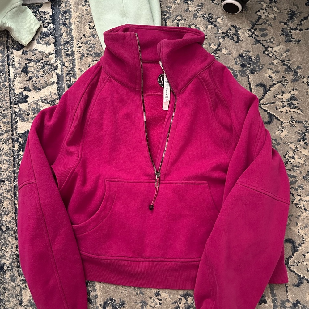 Women's Scuba Half-Zip Pullover - Magenta